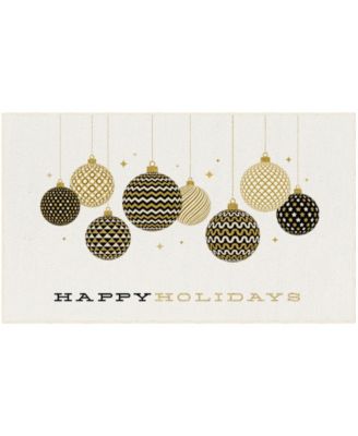 Holiday Ornaments Accent Rug, 24" x 40"