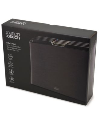 Folio Stainless Steel 4-Pc. Chopping Board Set in Case