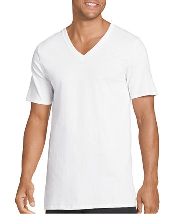 Jockey Big Man 2 pack Staycool+ Cotton V-neck Undershirts - Macy's