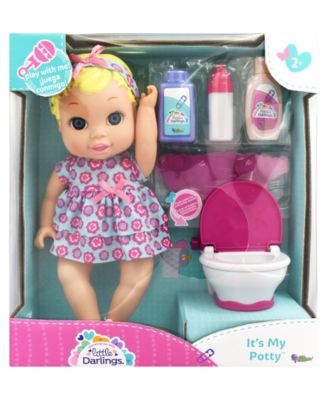 New Adventures Little Darlings It s My Potty Toy Baby Doll Play Set Macy s