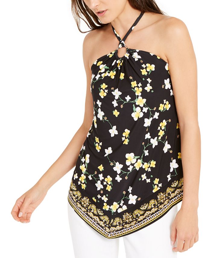 ring halter neck top