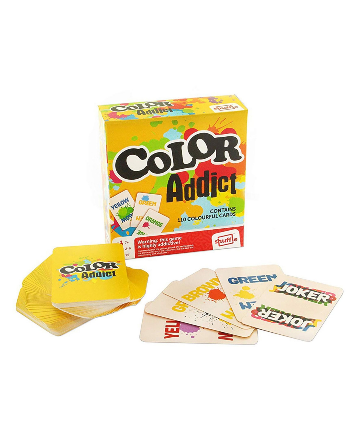 Shop Masterpieces Puzzles Shuffle Color Addict Family Card Game In Multi