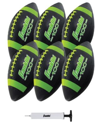 Junior Rubber Football Set - 6 Pack - Inflation Pump Included