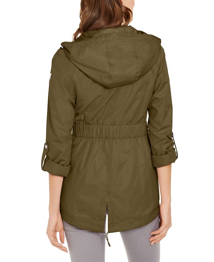 GUESS Adjustable-Waist Water-Resistant Hooded Anorak & Reviews - Coats ...