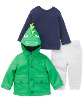 Baby Boys 3-Pc. Dinosaur Jacket 