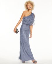 Macys dusty blue dress best sale
