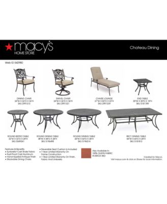 Furniture Chateau Outdoor Dining Collection, Created for Macy's