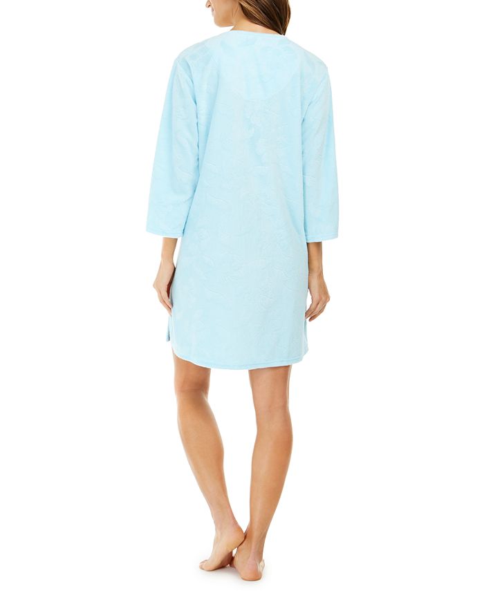 Miss Elaine Micro Terry Short Zipper Robe Macys 