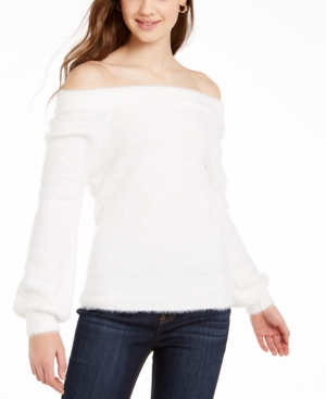ALMOST FAMOUS JUNIORS' OFF-THE-SHOULDER SWEATER