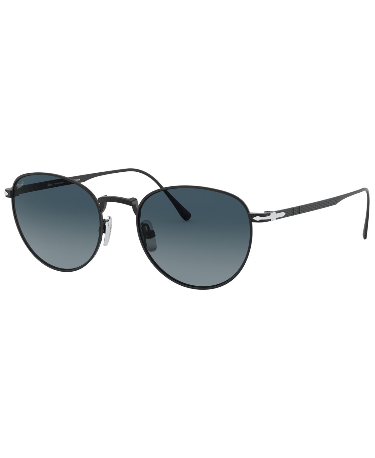 Shop Persol Men's Sunglasses Po5002st In Matte Black,azure Gradient Blue