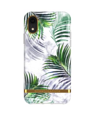 Richmond&Finch - White Marble Tropics Case for iPhone XR