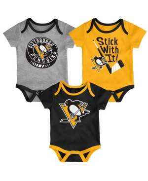 Outerstuff Baby Pittsburgh Penguins Cuddle & Play Creeper Set