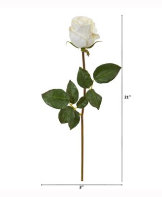 21in. Rose Bud Artificial Flower Set of 6