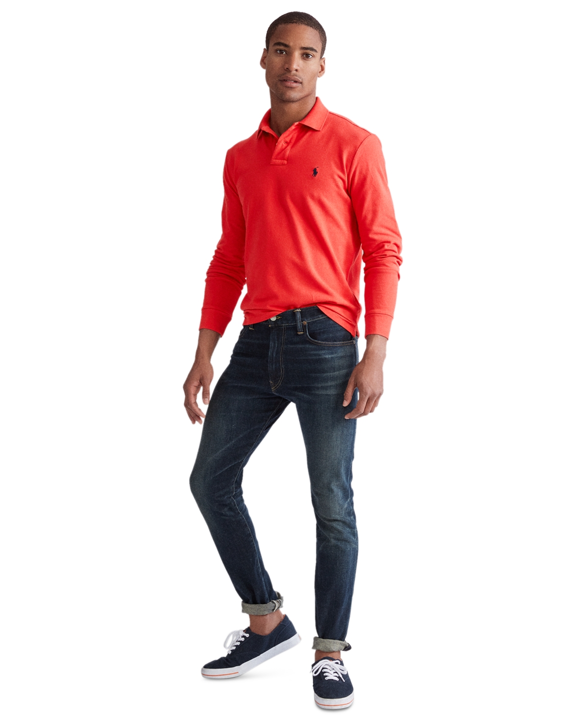 Polo Ralph Lauren Men's Classic Fit Long Sleeve Mesh Polo