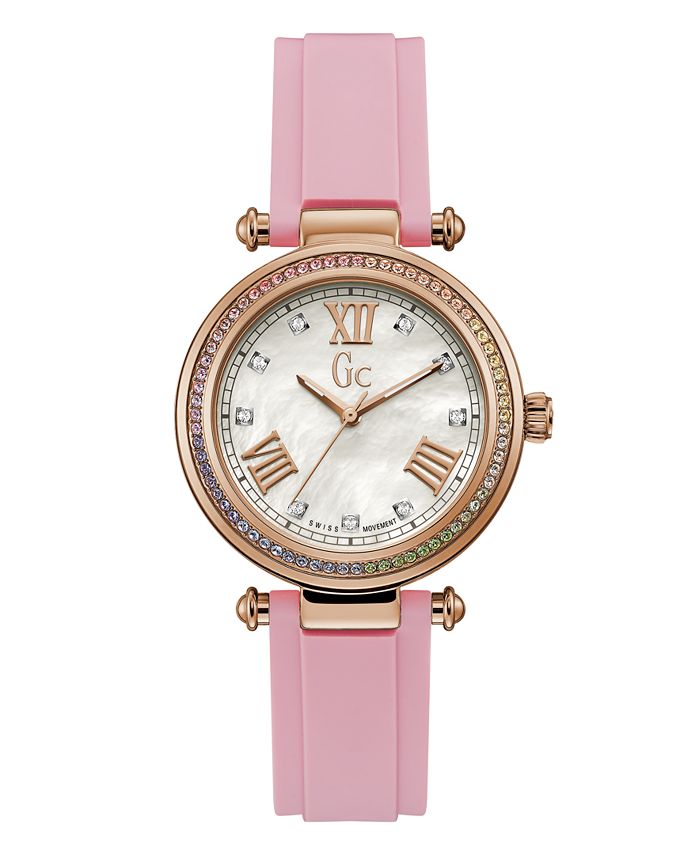 GUESS - Gc Prime Chic Pink Silicone Strap Watch