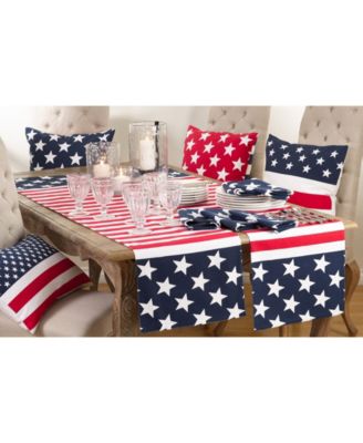Star Spangled American Flag Design Table Runner