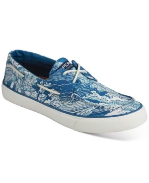 image of Sperry Men-s Bahama Coral Print Boat Shoes Men-s Shoes