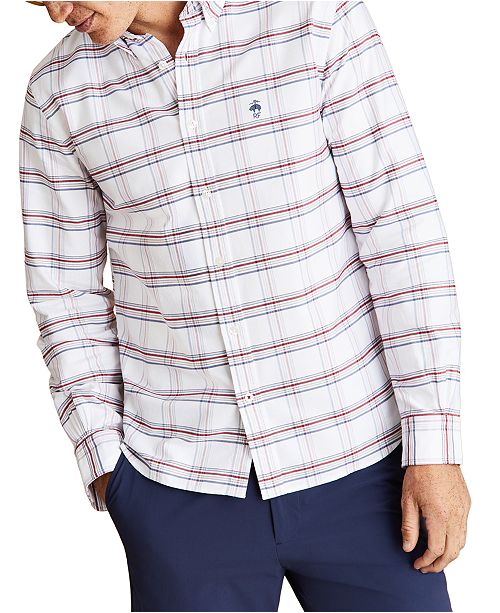 Brooks Brothers Men S Red Fleece Plaid Oxford Shirt Reviews