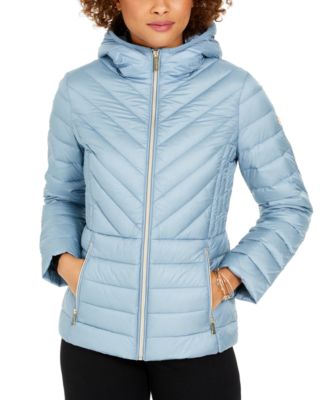 michael kors hooded puffer jacket