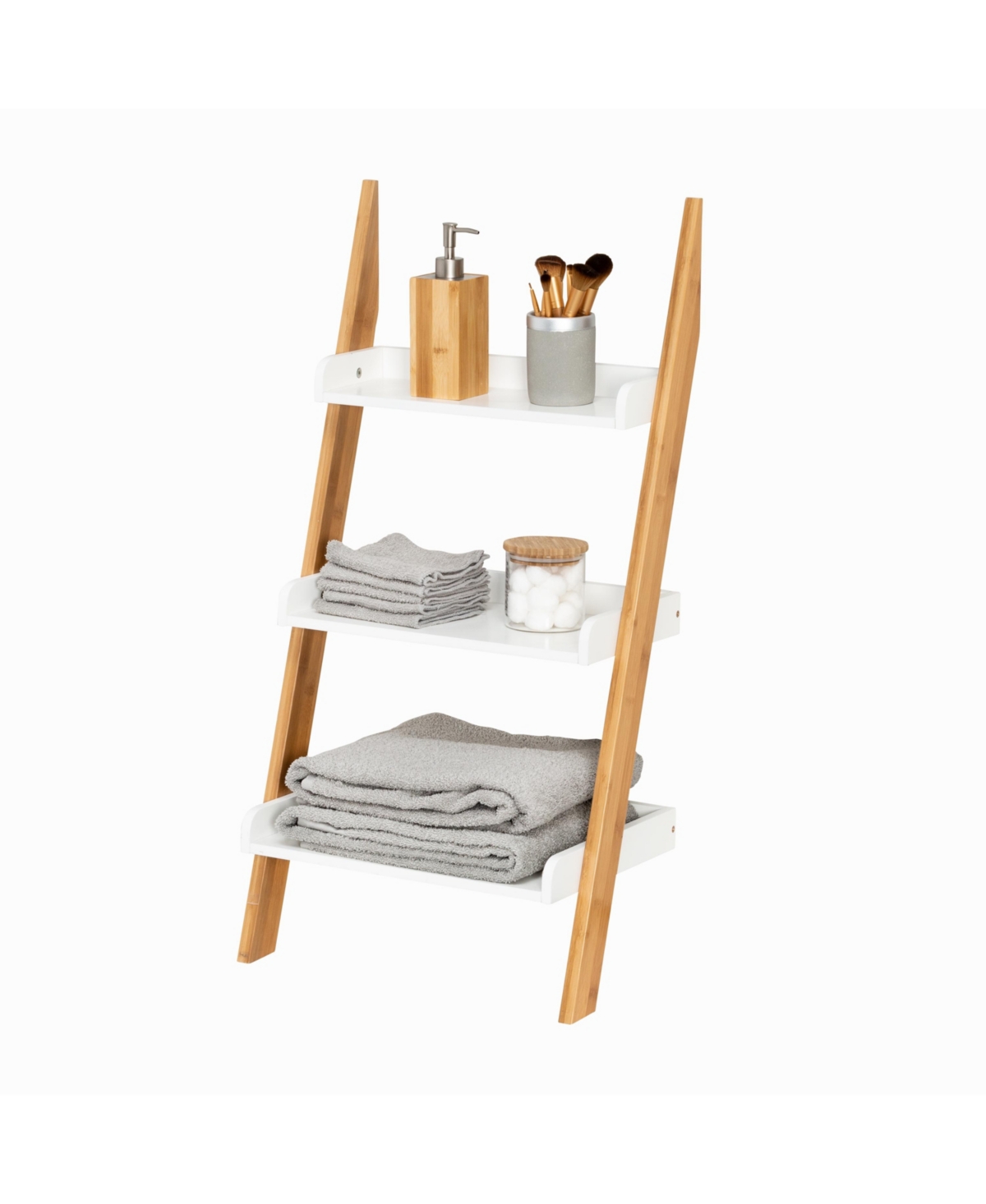 Honey Can Do 3-Tier Leaning Bathroom Ladder Shelf
