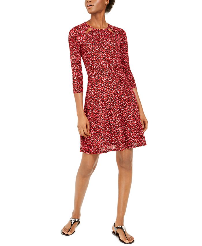 Michael kors petal print dress 2025