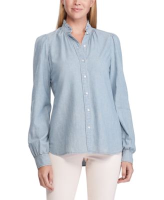 macy's ralph lauren women's blouses
