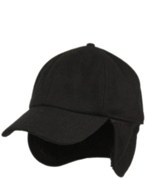 image of Epoch Hats Company Wool Blend Earflap Cap with Sherpa Lining