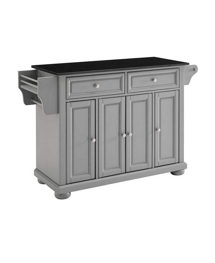 Crosley Alexandria Black Granite Top Kitchen Island Macy's