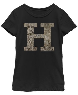 HARRY POTTER Girls Deathly Hallows Symbol T-Shirt