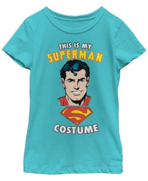 Fifth Sun Dc Comic's Big Girl's This Is My Superman Costume Short Sleeve T-Shirt