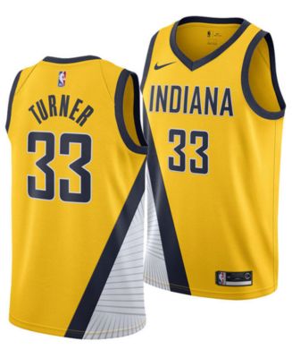 専用Indiana PacersTurner GameJersey XL 2021-24 Indiana Pacers Turner #33 Jordan Swingman Alternate