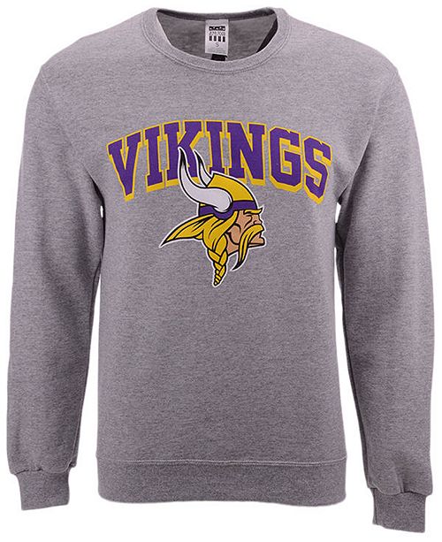 Authentic NFL Apparel Men's Minnesota Vikings Classic Crew Sweatshirt ...