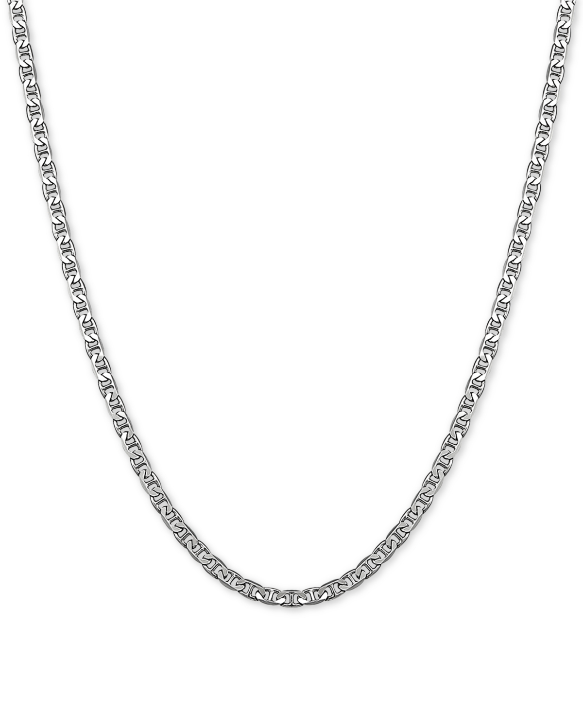 Mariner Link 18" Chain Necklace in Sterling Silver - Silver