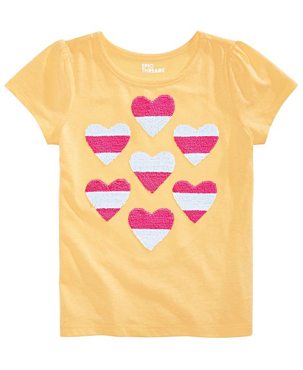 flip sequin heart shirt