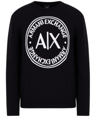 armani exchange logo sweater