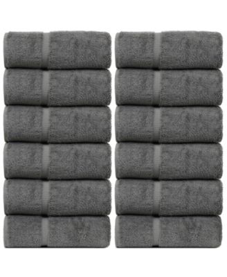Luxury Hotel Spa Towel Turkish Cotton Wash Cloths, Set of 12