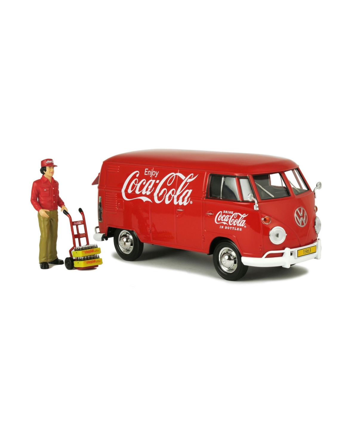 Coca-cola 1/24 Scale 1963 Volkswagen T1 Diecast Cargo Van In Multi