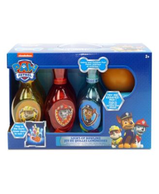 paw patrol light up bowling set