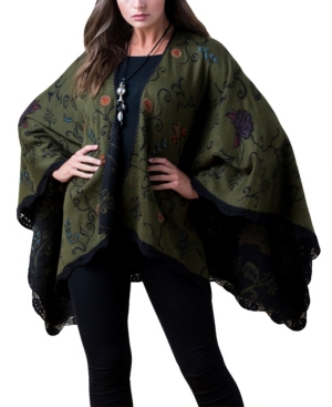 image of Simply Natural Alpaca Reversible Ruana