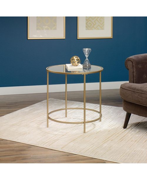 Sauder International Lux Round Side Table & Reviews ...