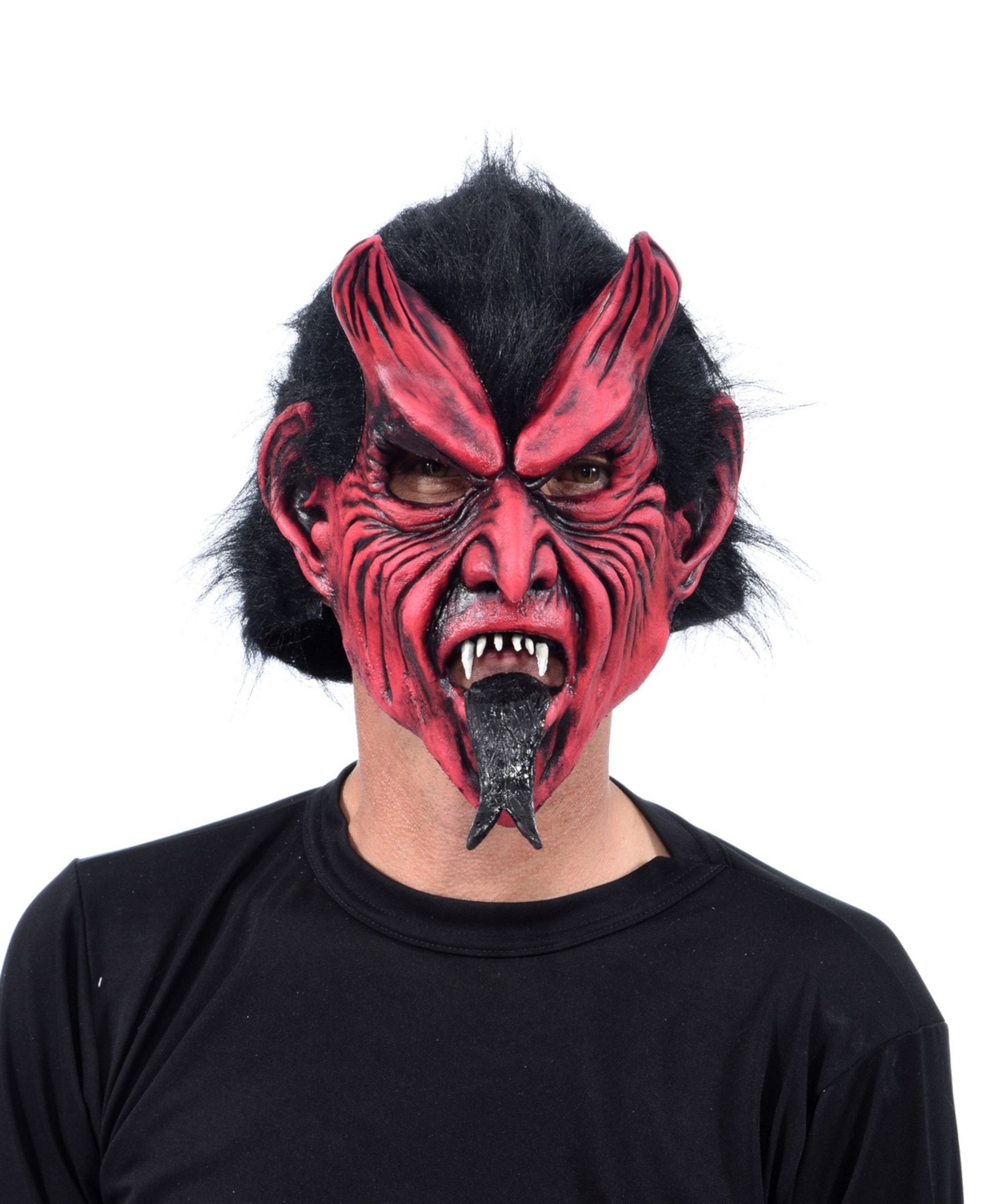 Zagone Studios Zagone Size Studios Classic Devil With Tongue Latex Adult Costume Mask One Size In Multi