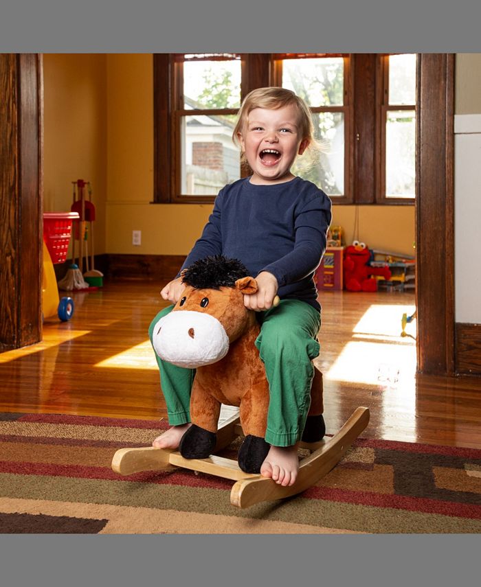Ponyland Rocking Brown Horse with Sound Rocker - Macy's