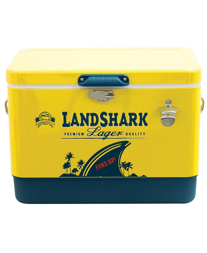 Margaritaville Landshark Steel Cooler with Bottle Cap Opener 54 Quart
