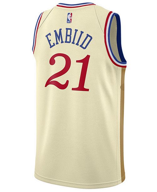 Nike Men's Joel Embiid Philadelphia 76ers City Edition Swingman Jersey & Reviews - Sports Fan ...