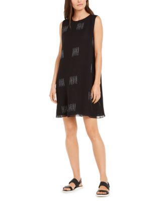 Eileen Fisher - Silk Printed Shift Dress