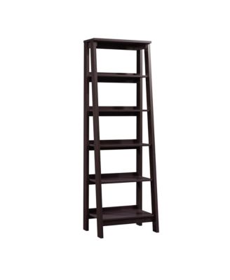 Trestle Open Shelving, Jamocha Wood finish
