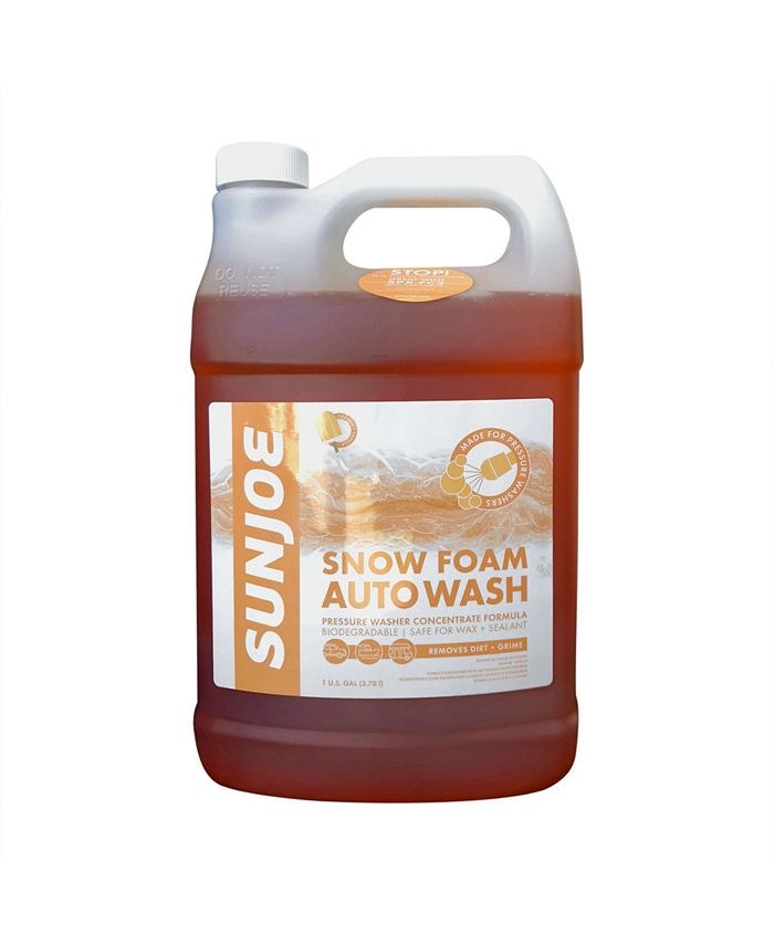 Sun Joe SPX-FCS1G-Crm Premium Snow Foam Car Wash Soap and Cleaner 1-Gallon,  Orange-Vanilla Scent - Macy's