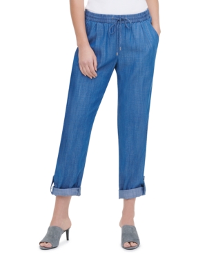 image of Calvin Klein Cuffed Drawstring Pants