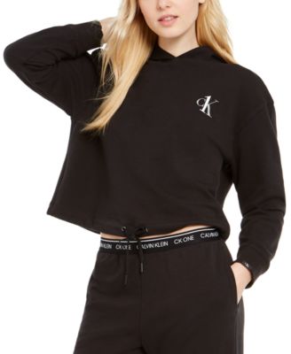 Ck cropped hoodie best sale