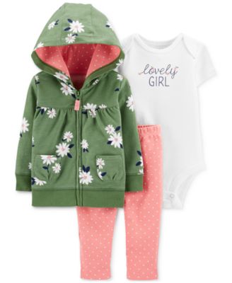 baby girl hoodie set